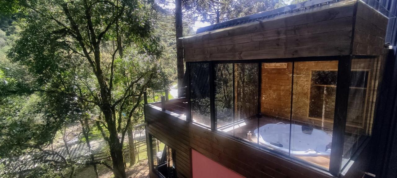 Chalé Estância Cachoeira do Avencal Urubici Exterior foto